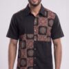 Men Black Brown Beige Cotton Block print Handloom Shirt