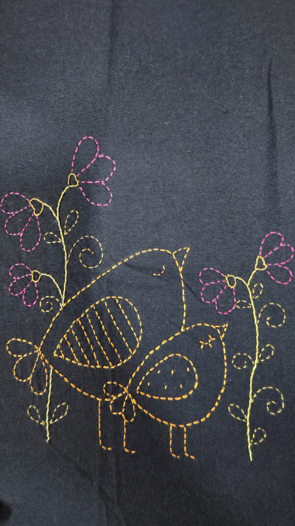 Untitled design - 3 Men Black Cotton Applique Handloom Shirt