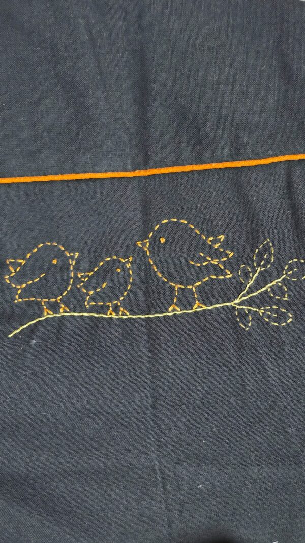 Untitled design - 5 Men Black Cotton Applique Handloom Shirt