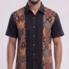 Untitled design - 2 Men Black Multicolor Cotton Block print Handloom Shirt