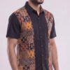 Untitled design - 3 Men Black Multicolor Cotton Block print Handloom Shirt