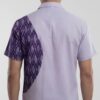 Untitled design - 4 Men Lavender Purple Cotton Mercerised Ikat Geometric Pattern Handloom Shirt