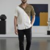 Untitled design - 5 Men Off-White Olive Green Cotton Mercerised Ikat Handloom Shirt